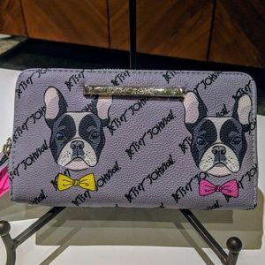 betsey johnson boston terrier purse